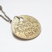 Love Beyond the Moon and Stars Necklace Antiqued Brass