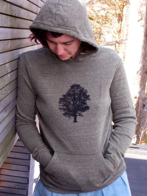 Oak Tree Hoodie, Unisex Hoodie, Hiking Sweater, Outdoor Pullover