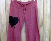 you're my favorite Heart Pants, Yoga Pants, Pajama Bottoms, Cropped Pants, S,M,L,XL