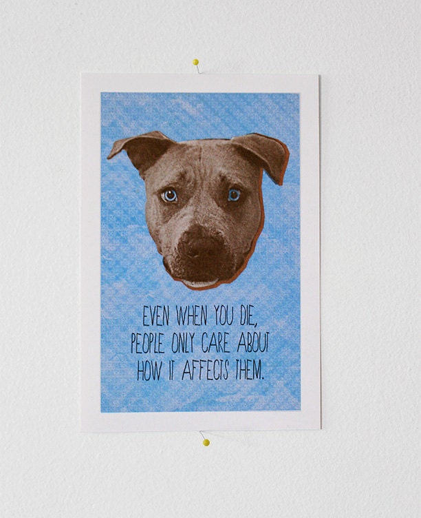 Pit Bull Dog Print