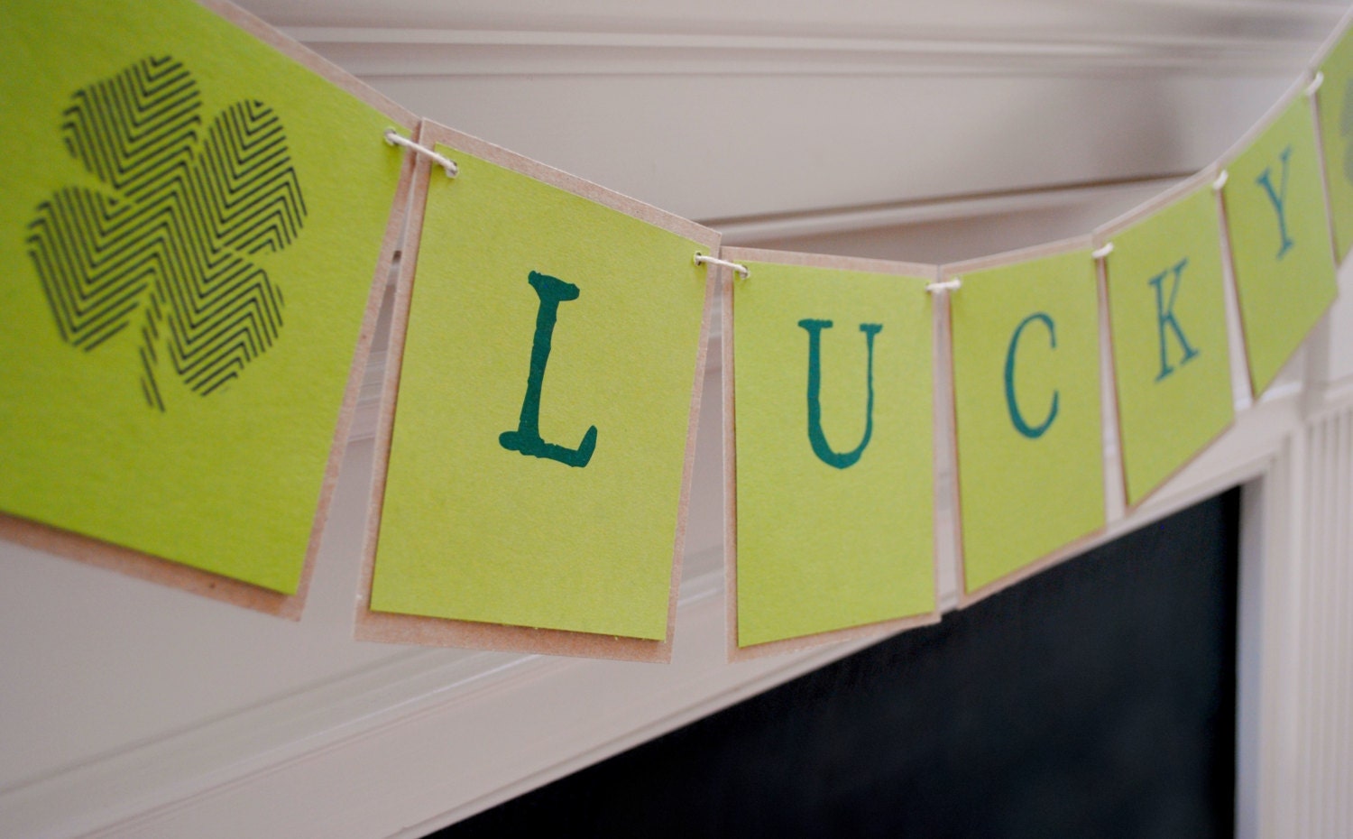 Lucky banner, St Patricks Day Decoration. LUCKY Banner, Irish. Happy St Patricks Day Il_570xn
