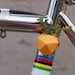 Geometric Bike Planter, in Bright Yellow: Wearable Planter