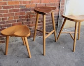 Stools made from sustainably sourced local hardwoods