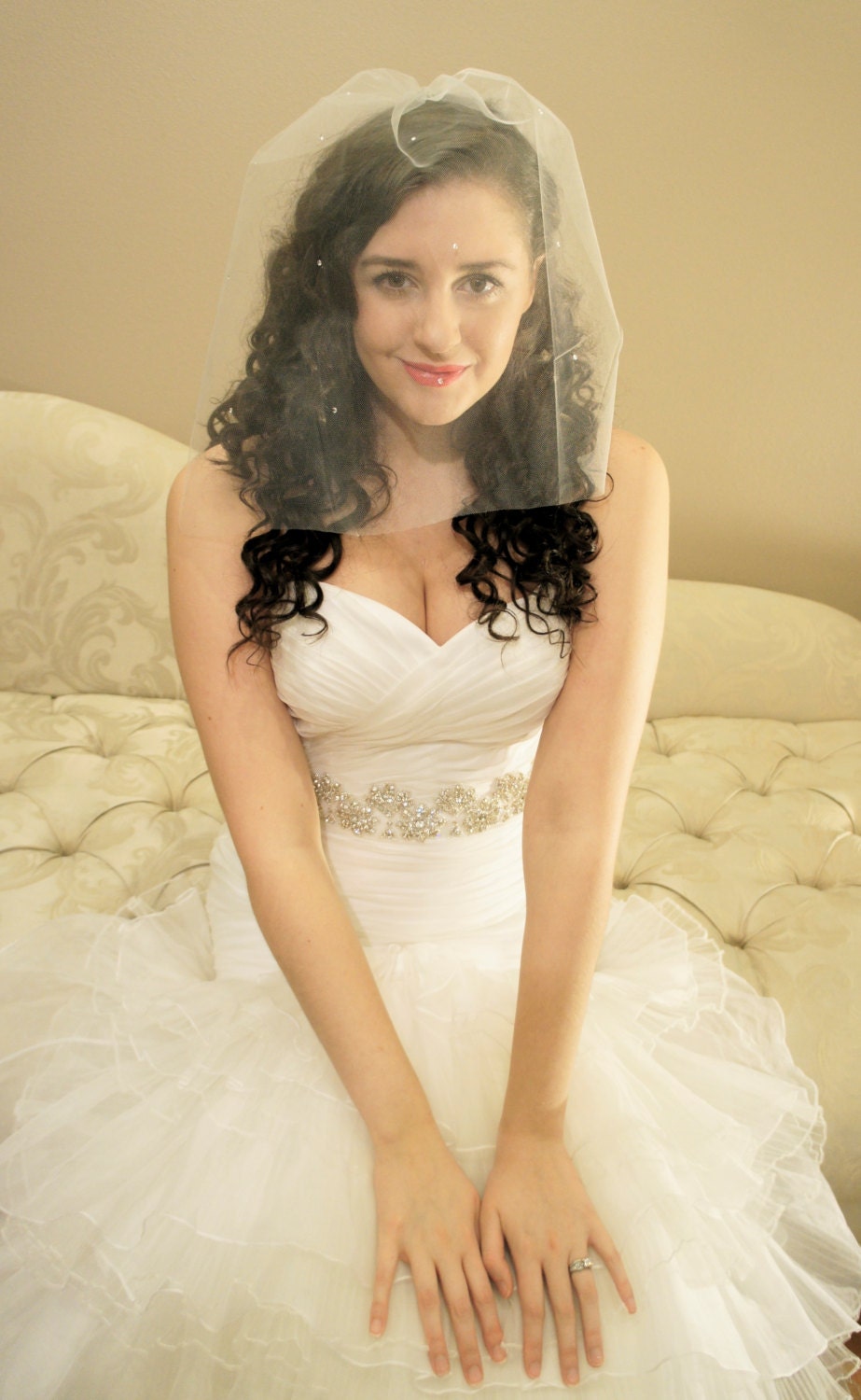 Dear Lillie Ivory Tulle bridal Veil