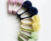 Pastel Satin Toddler Shoe - 14 colors avail. Flower Girl Couture Ballet Slipper - baby sizes too - Baby Souls Baby Shoes