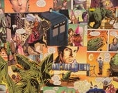 Doctor Who wall art 16 x 20 comic collage on canvas - 11th Doctor Who, Rory, Amy Pond and MORE