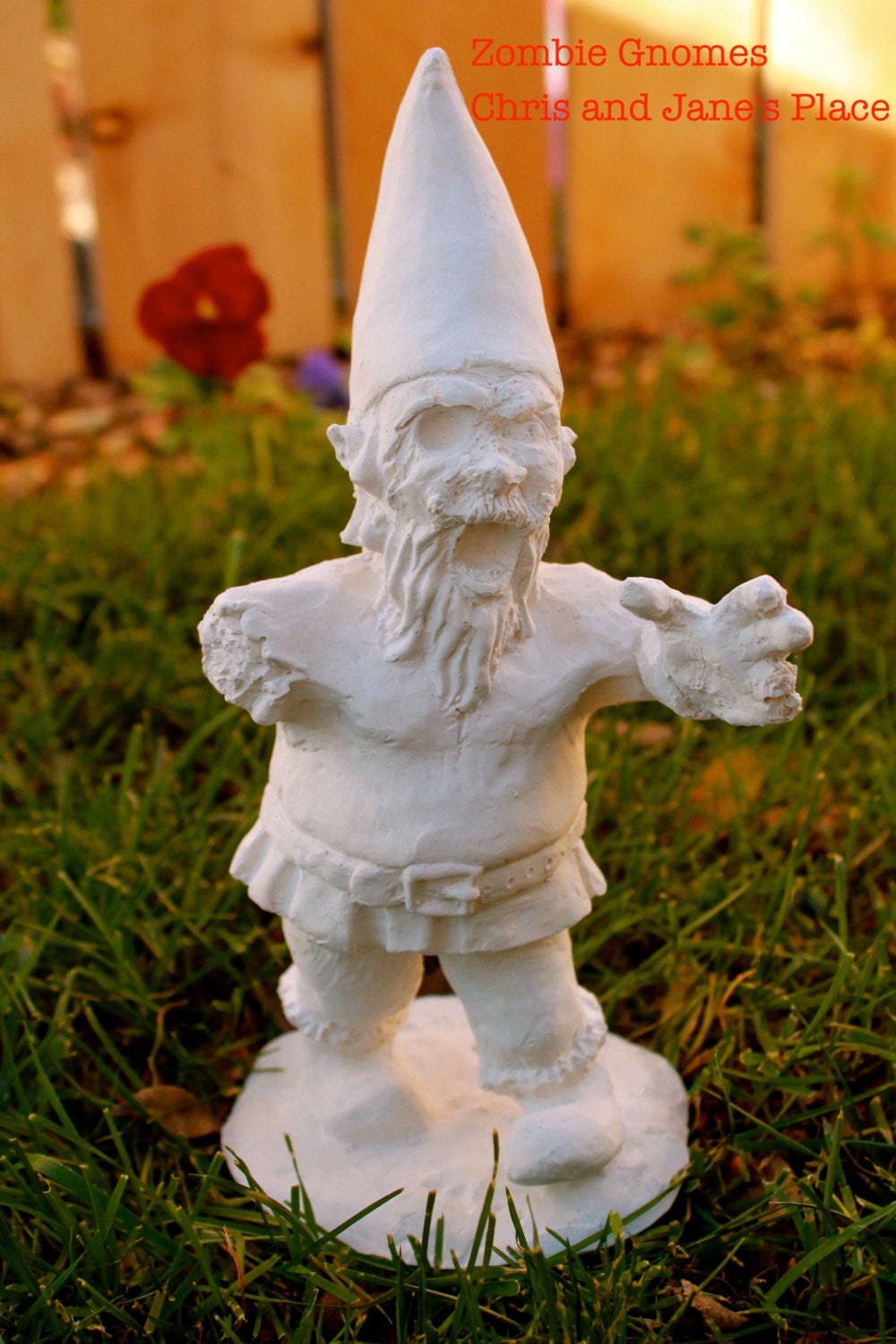 Zombie Gnomes: Not Painted Patient Zero.5 FREE USA SHIPPING