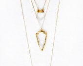 pre-order 5/28 - Crystal Quartz Arrowhead Necklace