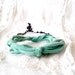 Upcycled fabric necklace, mint necklace, pastel jewelry, chain necklace, mint green jewelry, statement necklace, wrap fabric mint bracelet