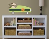 3 Roadster Decals, Vintage Cars,  Nursery Wall Decals, Children's Wall Decal,  Vinyl Repositional Decal, Pottery Barn inspired