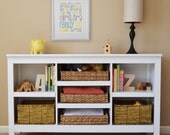 Over The Rainbow, Modern Art Print, Typography Nursery wall decor, Kids Wall Art-11x14