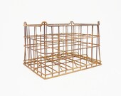 Vintage Wire Milk Crate
