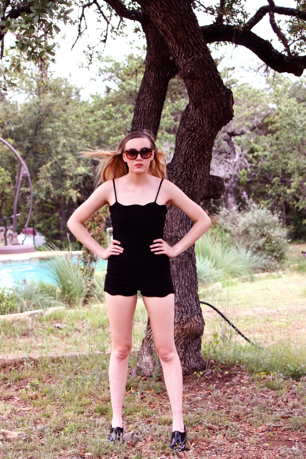 Vintage Scalloped One-piece Swimsuit