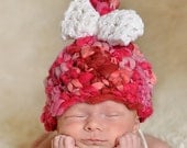 Bow Pixie Hat Baby Newborn Crochet Photography Prop