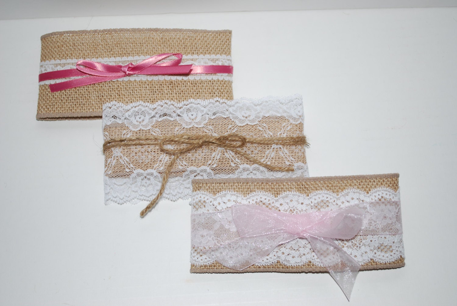 BURLAP LACE MASON Jar Sleeves, Wedding Decor, Bridal Shower, Baby Shower