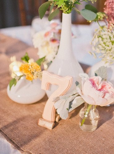 WEDDING PAINTED TABLE Numbers  Mr Mrs, I Do, We Do, Black Tie, Table Wedding Reception Custom