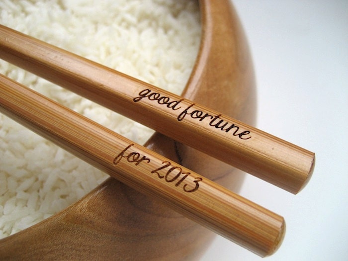 Custom New Years Chopsticks for 2013