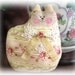 Cat Pillow Doll, Cloth Doll, DECORATOR STRIPE, Primitive Soft Sculpture Handmade CharlotteStyle Decorative Folk Art
