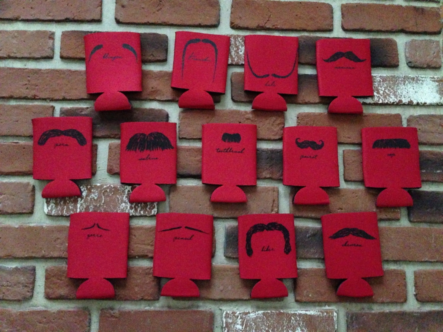 Mustached Bottle Koozies/Cozy