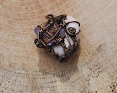 Copper Wrapped // Vintage Doll Arm // Amethyst Point // Wire Pendant