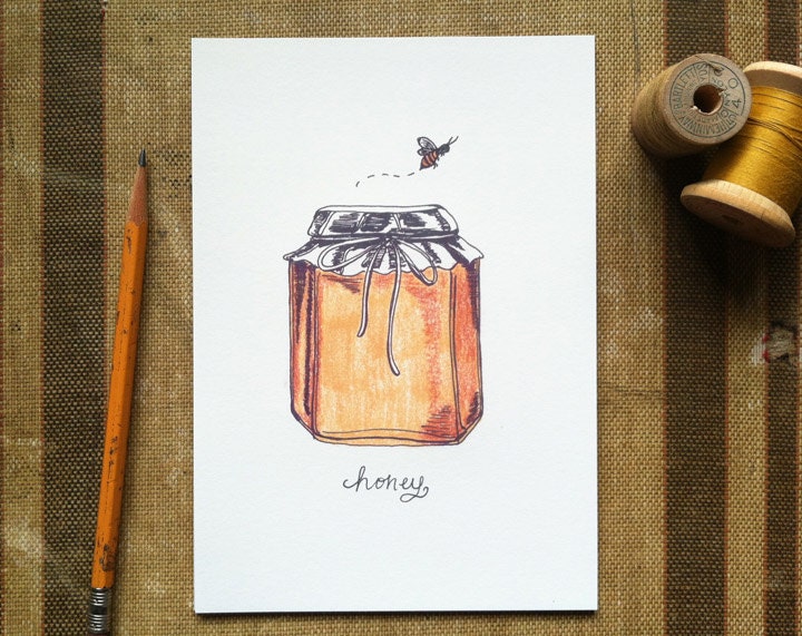 Honey Bee - 8x10 Art Print