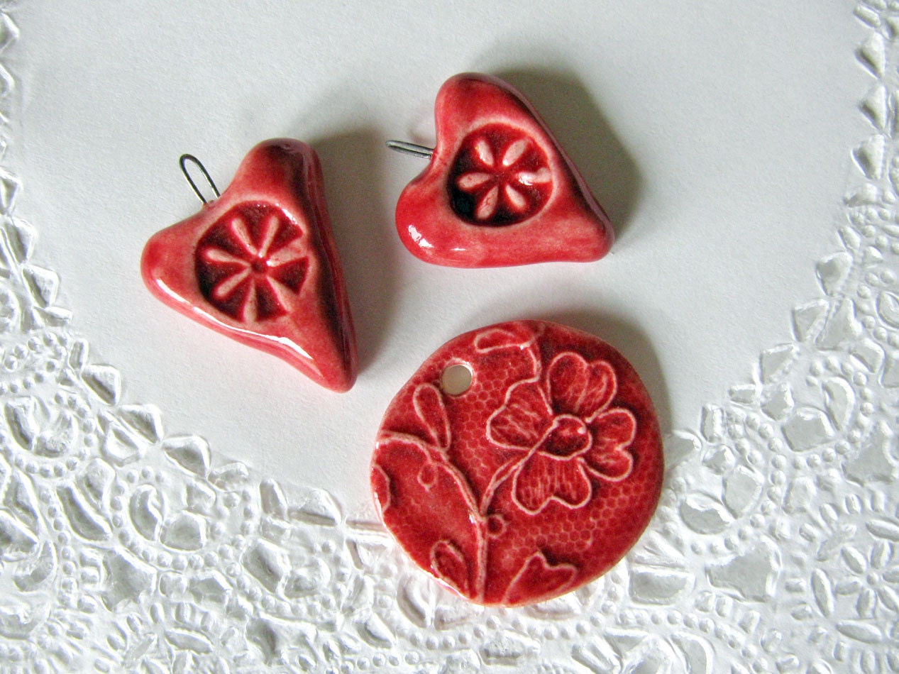 Red Valentine Pendants