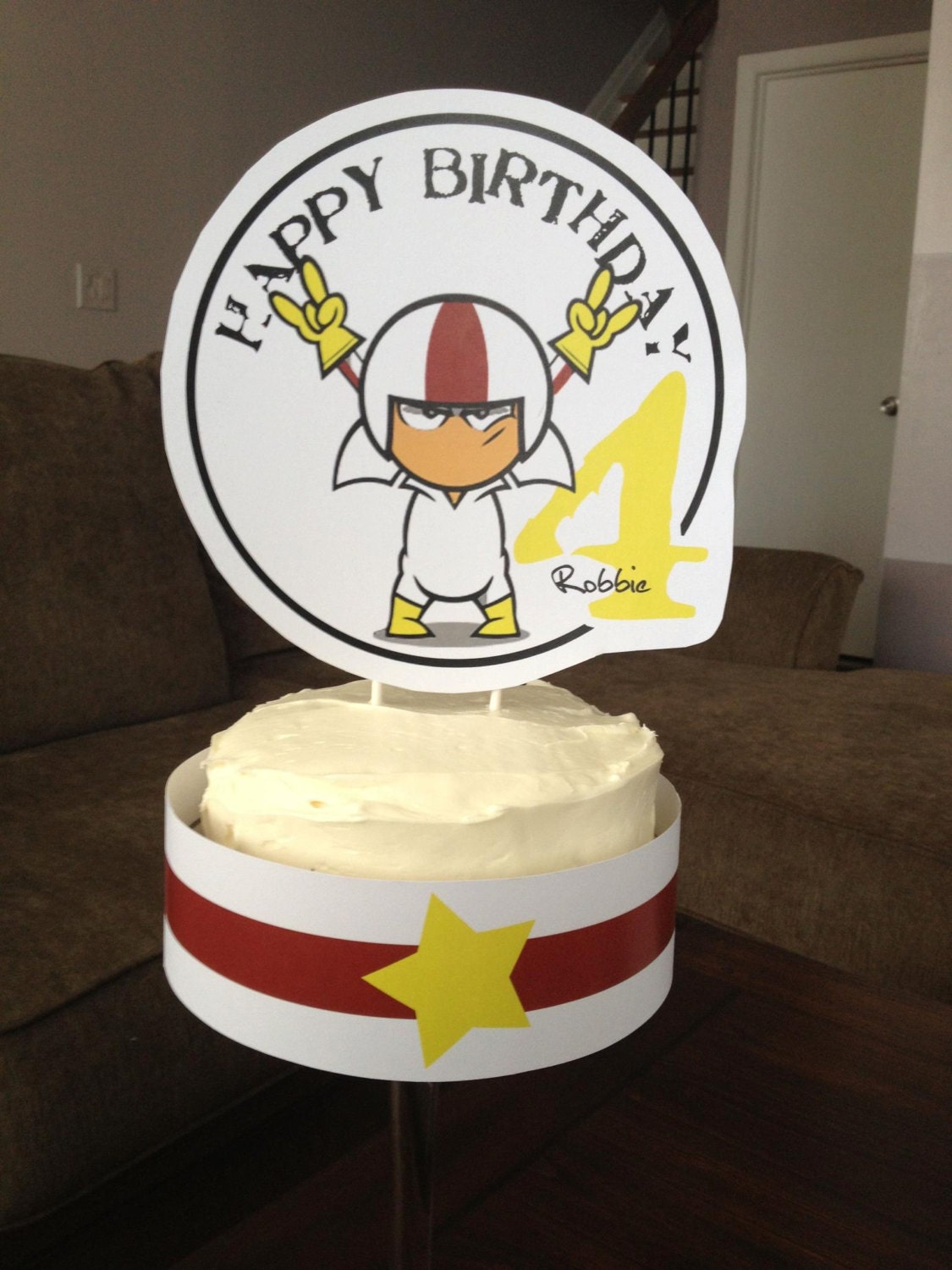 Kick Buttowski Printable Cake Topper,cake wrapper, triangle and flag banner in spanish or english