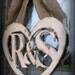 Rustic Bride and Groom Wedding Wreath. Wedding Sign. Shabby Chic Wedding Sign.  Your choice of bow.