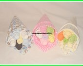 7 Piece Baby Boy, Girl, Or Neutral Clothing/Receiving Blanket Bouquet-CUTE