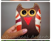 4 Felt Owl Party Favors for Baby Shower, Birthday Party - Pick Your Design