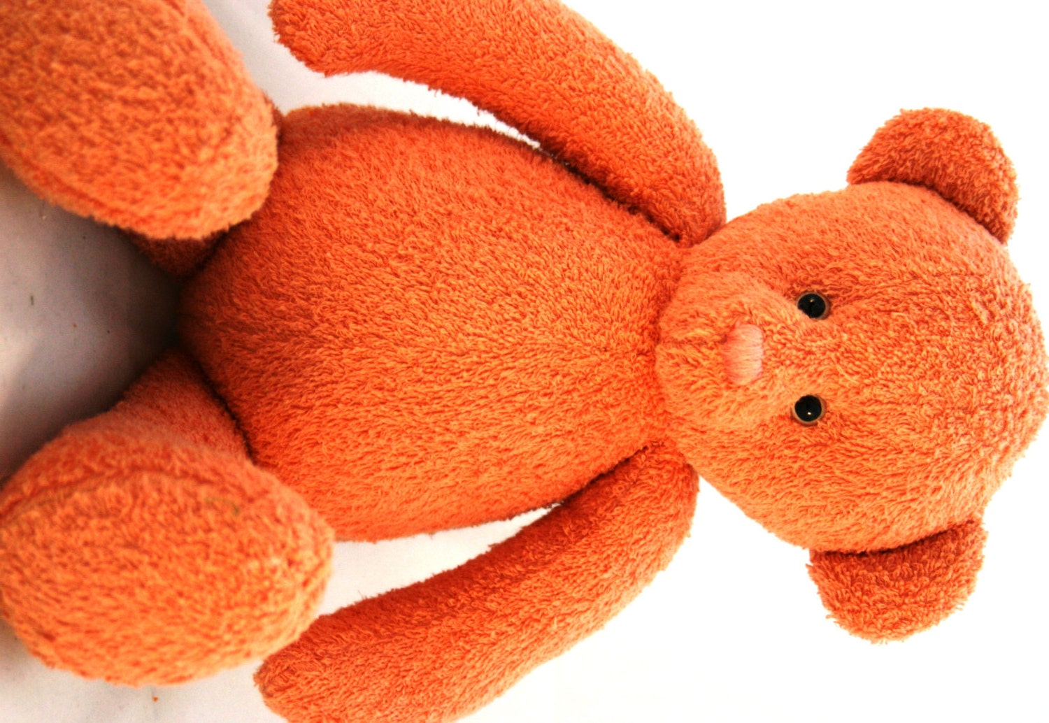 Handmade OOAK Peachy teddy bear