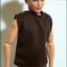Ken Doll Clothes Brown Sleeveless Tank Plaid Shorts