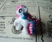 My Little Pony Ring Kawaii - Pink / Blue Metallic Adjustable Filigree Band