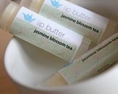 Jasmine Blossom Tea lip butter, natural vegan gluten-free lip balm