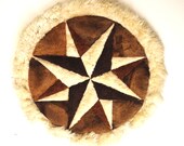 Vintage 1960s Native American Hand Stitched Fur Wall Hanging