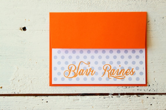 orange and grey stationary