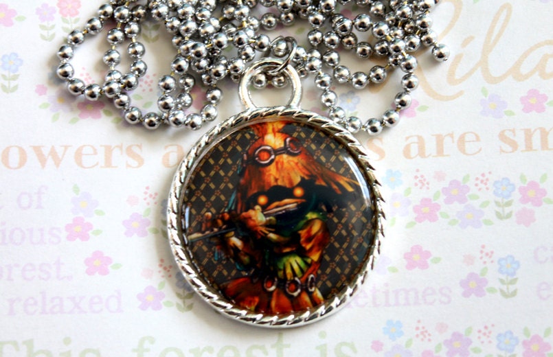 Legend of Zelda Skull Kid Video Game Cameo Necklace