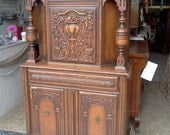 Antique Shabby Chic Custom Painted China Cabinet, Storage, Hutch