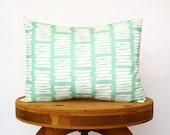 Mint Boardwalk Print Decorative Pillow Cover