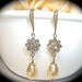Pearl drop earrings - Ivory - Gold - 14k Gold over Sterling ear wires - Swarovski crystals and pearls - Just beautiful - Bridal jewelry -