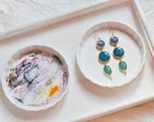 LARGE  very LONG jewelry turquoise baby blue classic blue earrings fashion Jewelry shades of blue gold gemstone earrings israel