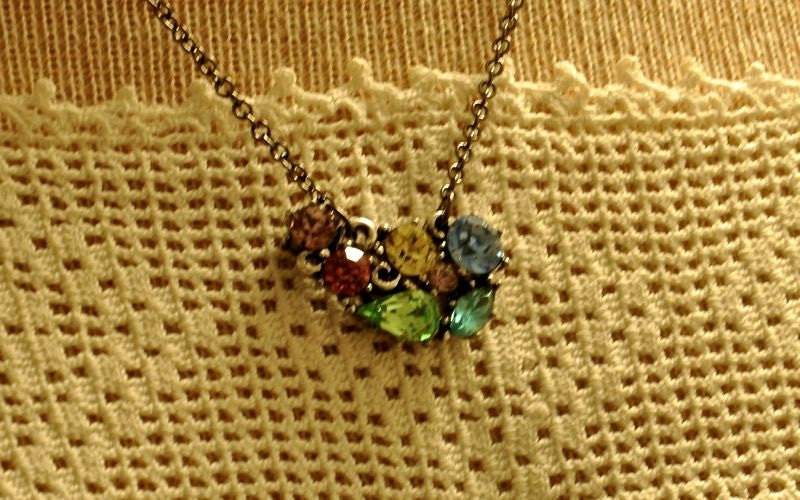 Upcycled Reinstone Necklace N28