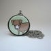 Pit Bull Necklace Set: Brown