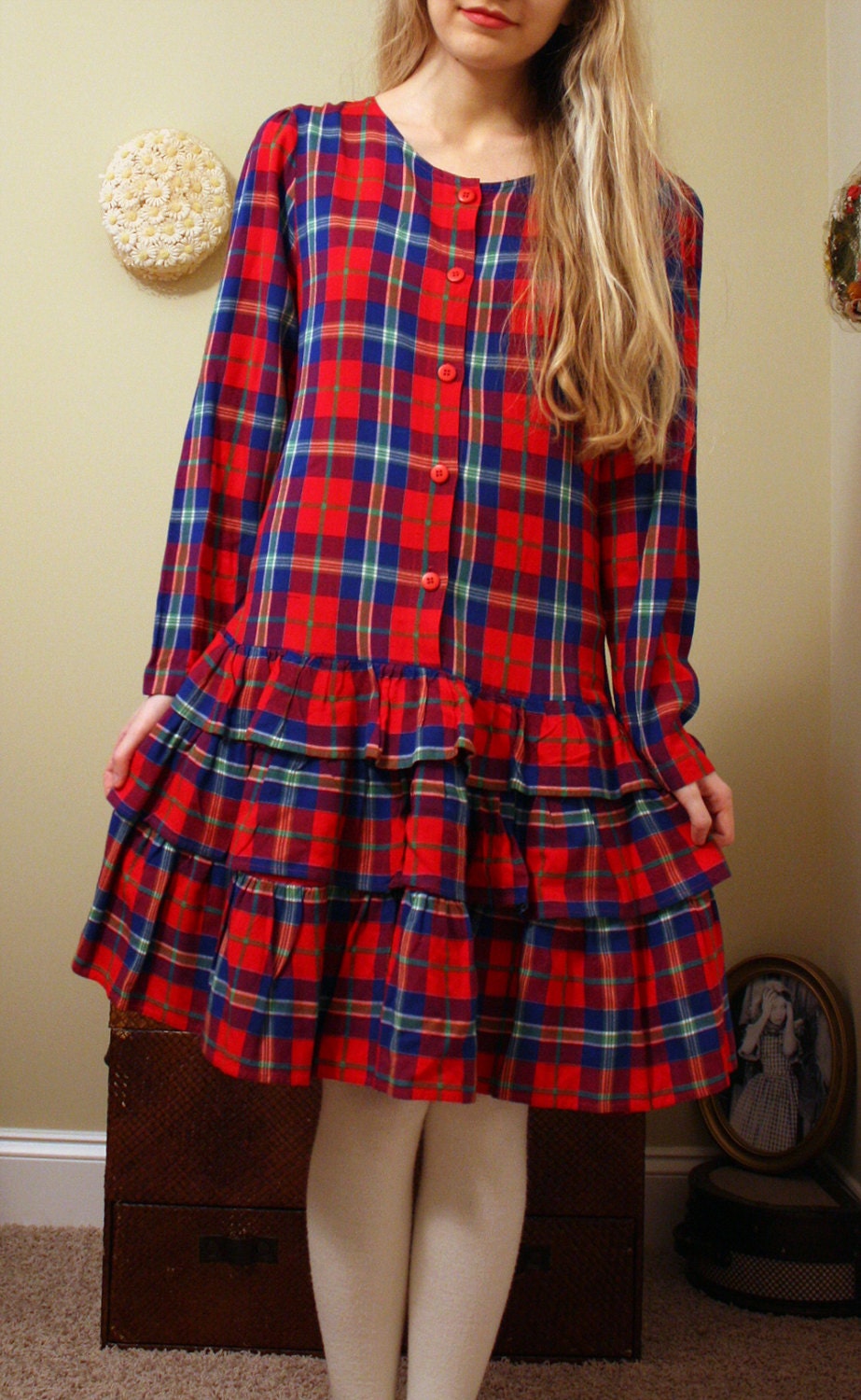 Red Plaid Dress