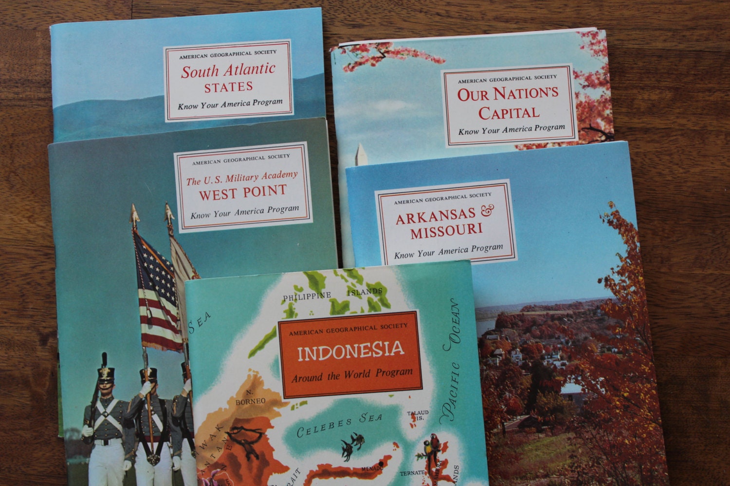 Vintage travel books - 60's & 70's - American Geographical Society.