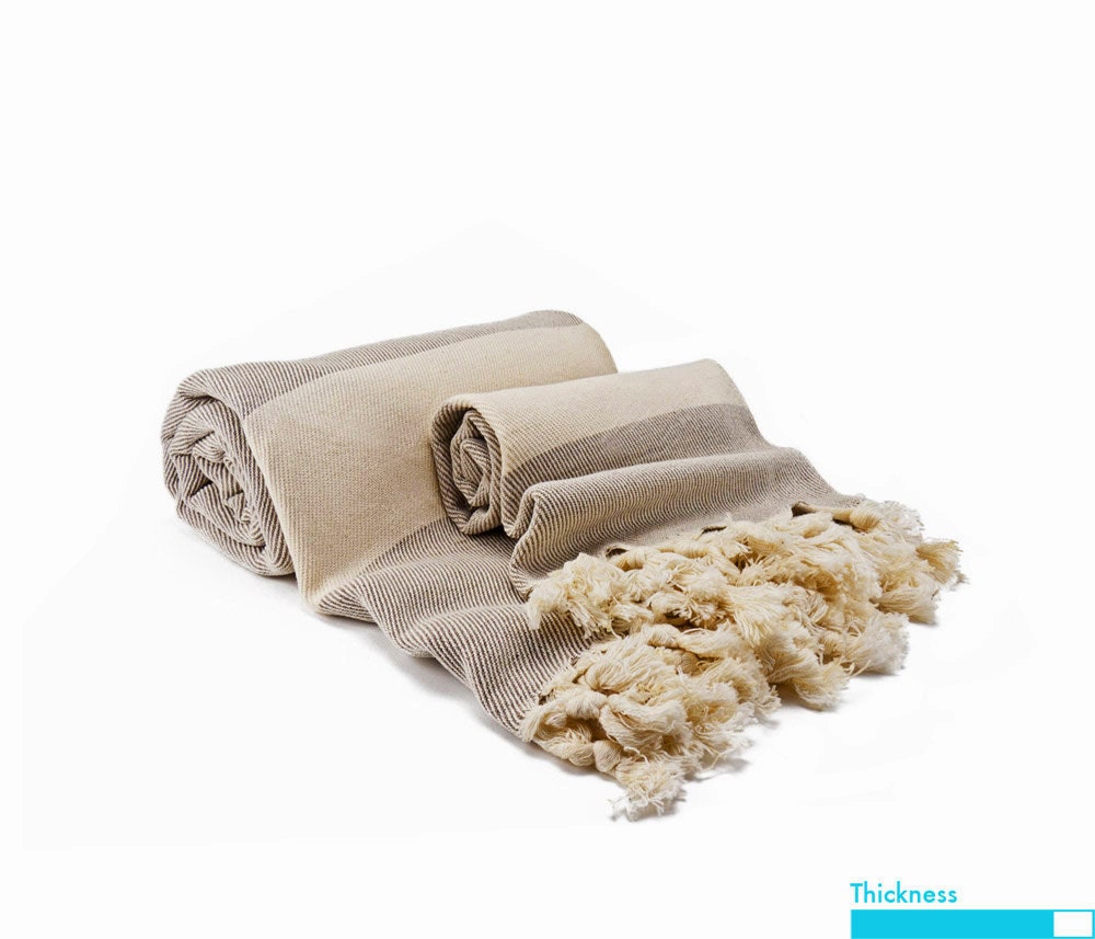 Sale 40% Assos Bath Set, Brown Turkish Bath Towel Set