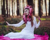 Pink Feather Headband