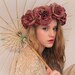 Romantic rose flower crown