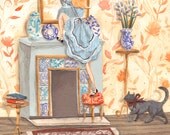 Alice Through the Looking Glass A4 Archival Art Print
