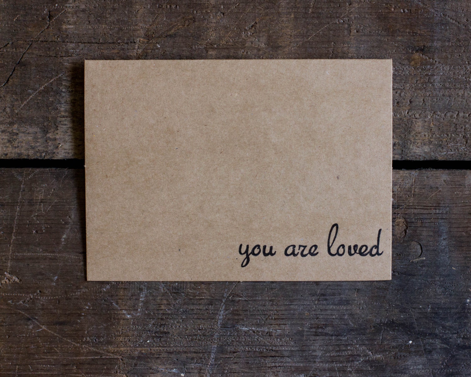 Valentine's Day Card - You Are Loved - Love - Simple Card - Happy Valentines Day - Blank Greeting Card - Paper Goods - Hand Made